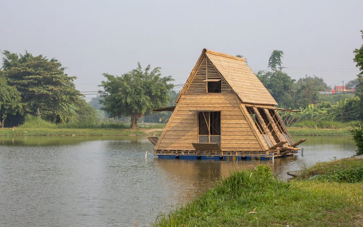 Плавающий бамбуковый дом поможет пережить изменение климата
