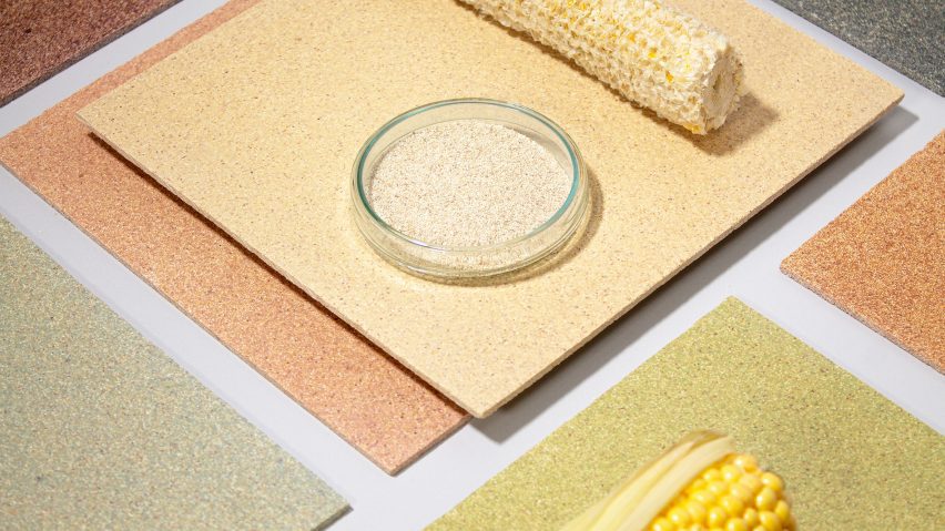CornWall: плитка из кукурузных початков для внутренней облицовки