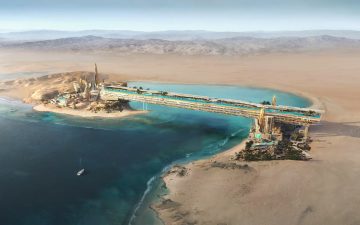 Эффектный курорт в Саудовской Аравии соединит лагуну с огромным пейзажным бассейном