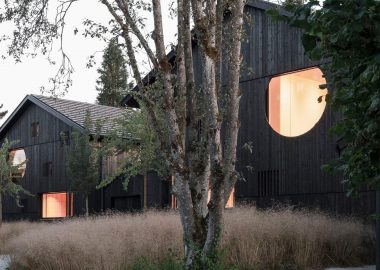 Twin Houses With One Pillar: «двойной» дом с современным экологичным дизайном Twin Houses With One Pillar: «двойной» дом с современным экологичным дизайном