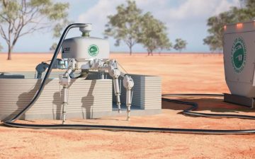 Строительный робот-паук сможет строить по одному дому в день