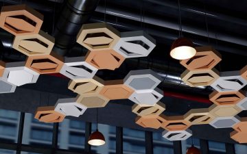 AirHive: система из шестиугольных потолочных плиток для офисного кондиционирования AirHive: система из шестиугольных потолочных плиток для офисного кондиционирования