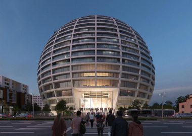 Огромное сферическое здание с квартирами и спортивной ареной будет построено в Албании Огромное сферическое здание с квартирами и спортивной ареной будет построено в Албании