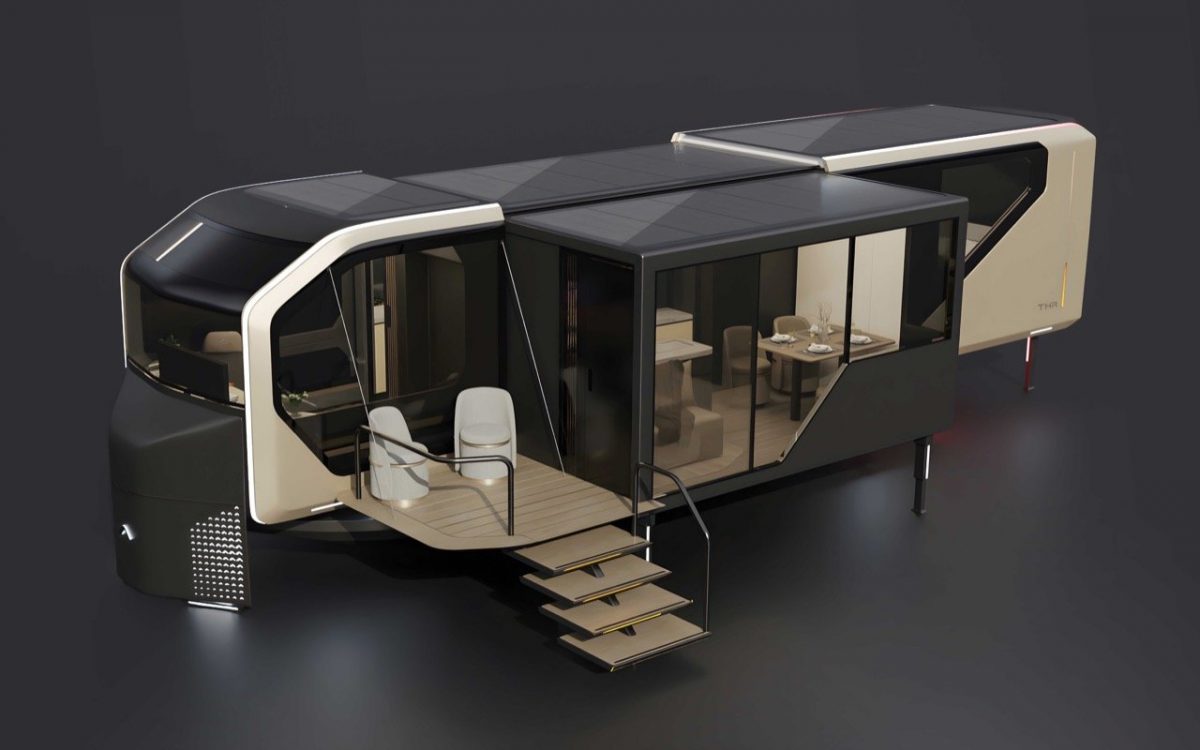 Складные дома-трейлеры Pininfarina: мобильность, автономность и роскошь