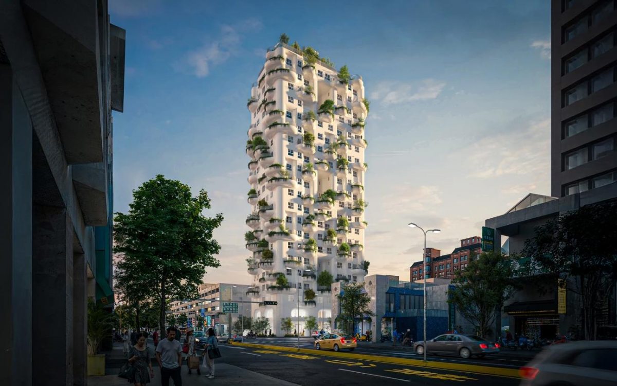 Башня в Тайване подарит городским жителям кусочек природы