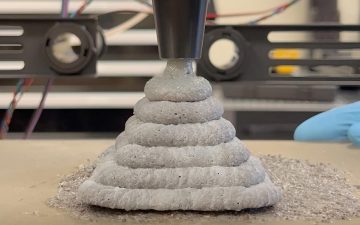 Пригодный для 3D-печати новый бетон затвердевает за 3 дня