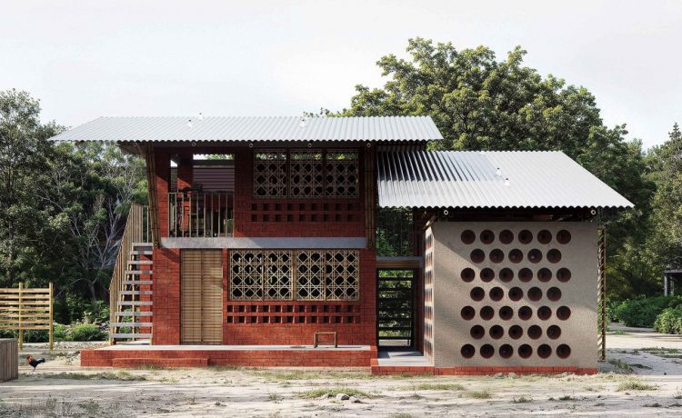 Этот дом за 2500 долларов спасает от жары с помощью глиняных горшков Этот дом за 2500 долларов спасает от жары с помощью глиняных горшков