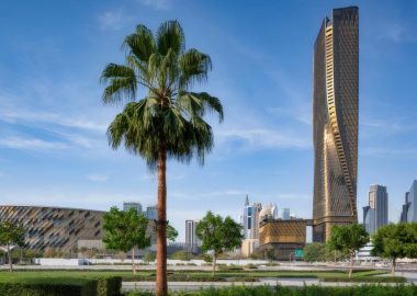 Wasl Tower: сверхвысокий небоскрёб с оригинальным терракотовым фасадом