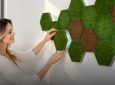 Светящиеся панели из мха превращают скучную стену в живую инсталляцию